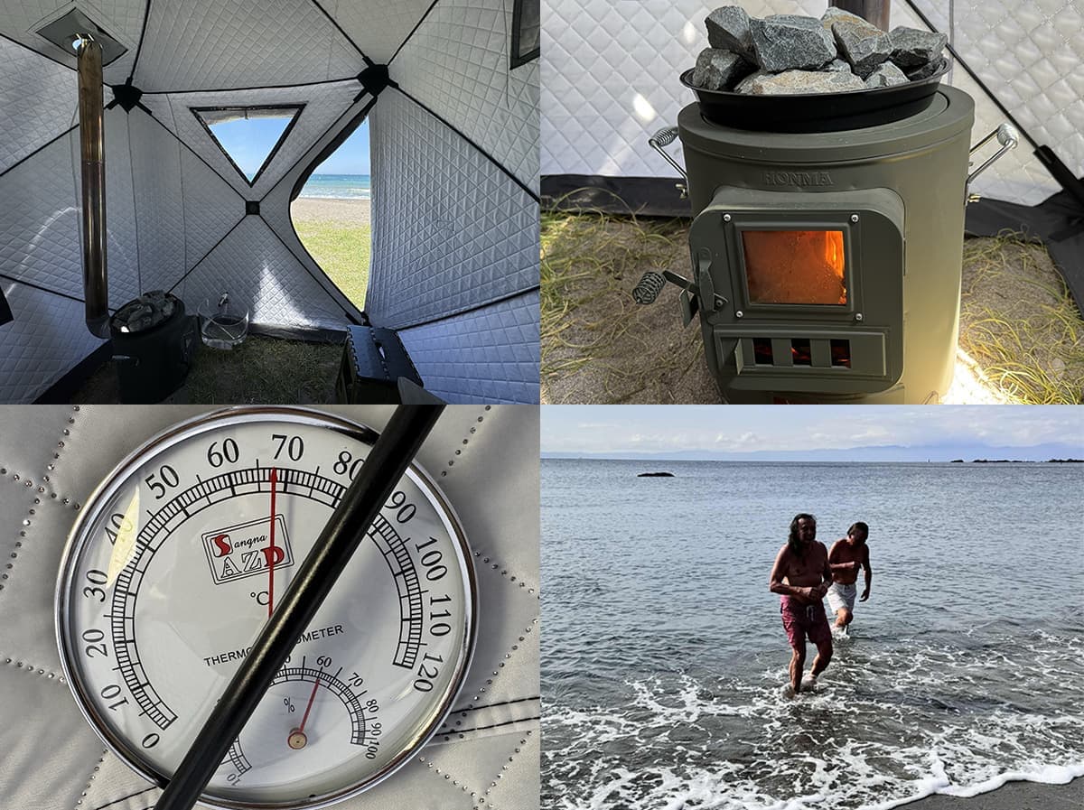 SAUNA ON THE BEACHは葉山・一色海岸でサウナテントのレンタルサービスを行っています。